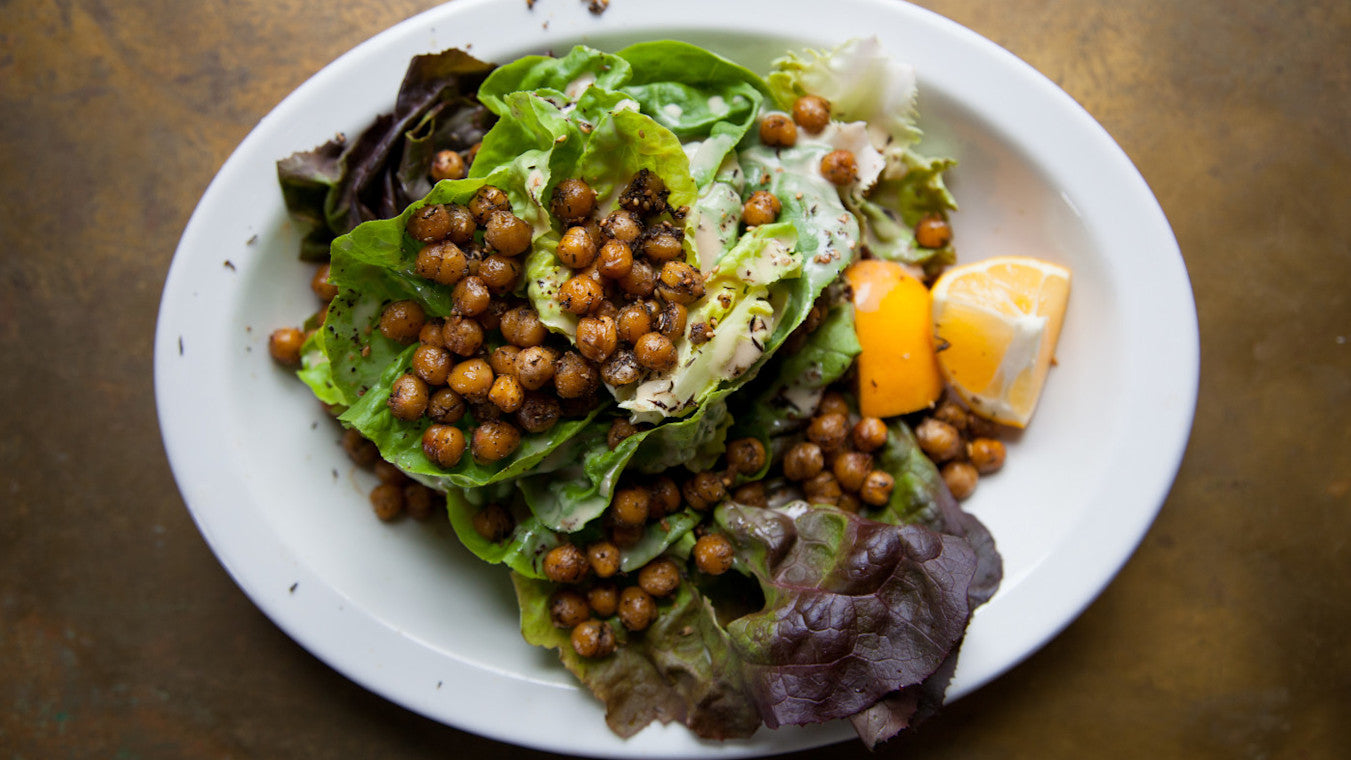 Bibb Salad With Crispy Chickpeas