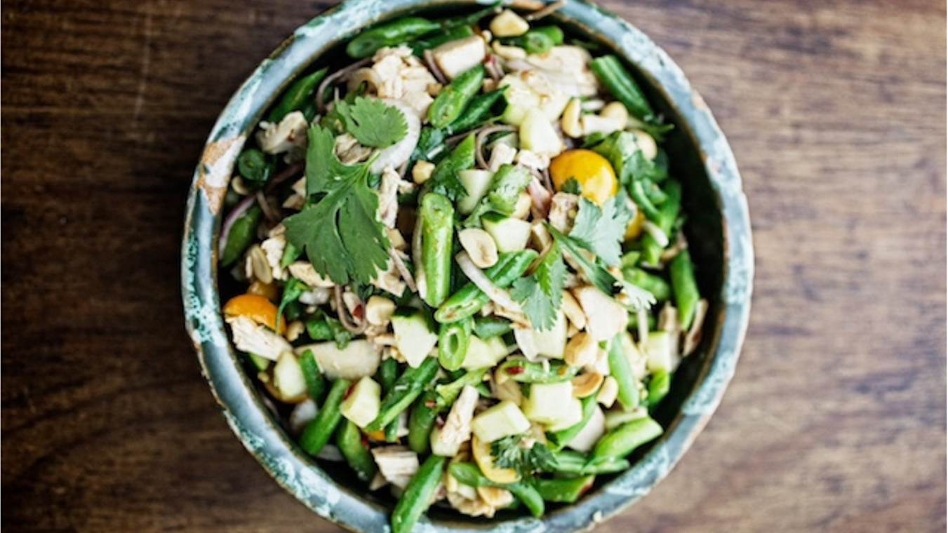 Buckwheat Noodles with Green Beans & Toasted Sesame-Lime Vinaigrette