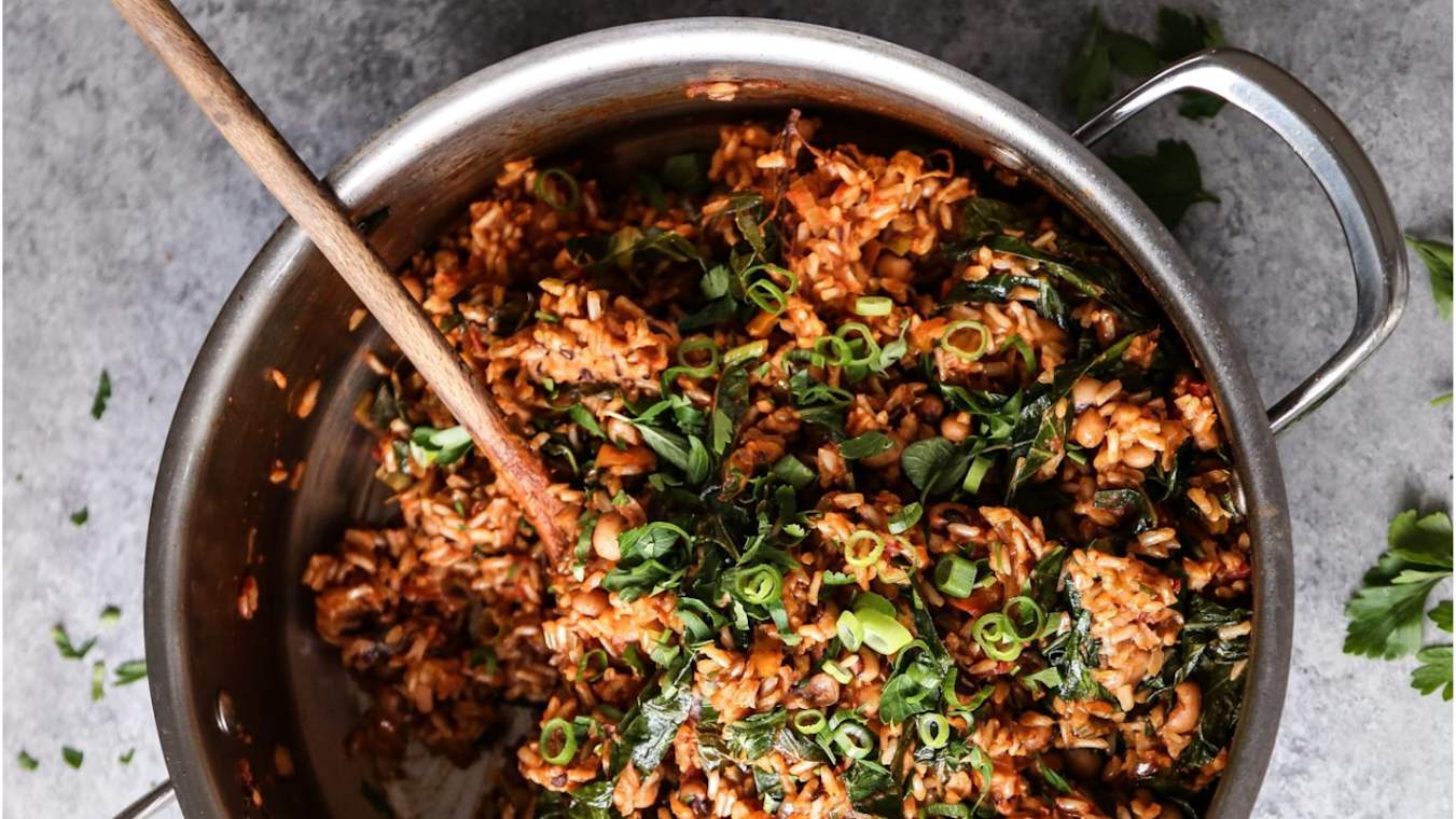 Meatless Brown Rice Jambalaya