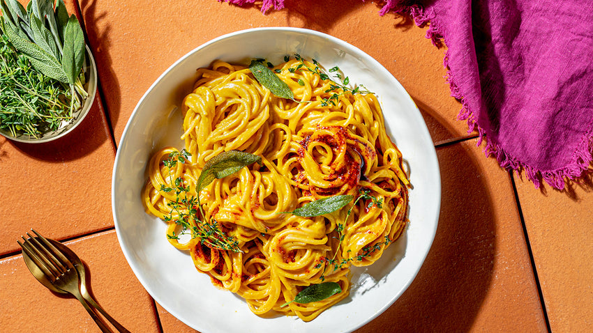 Butternut Miso Pasta with Thyme & Sage